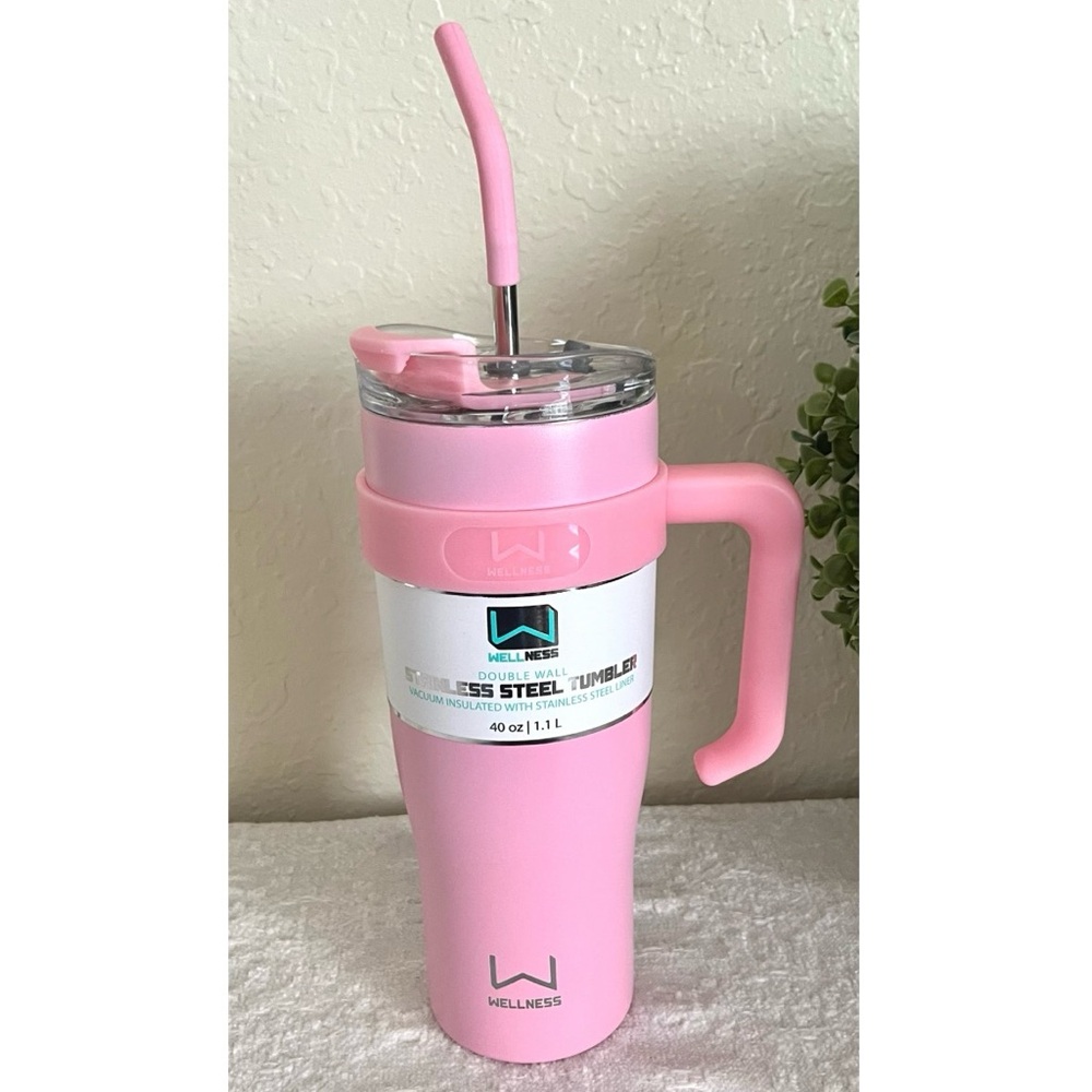 Wellness Stainless Steel Tumbler PINK⭐️